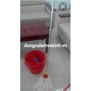 BỘ CÂY LAU ƯỚT ĐẦU TRÒN cán thẳng (không kèm xô và giọ vắt)