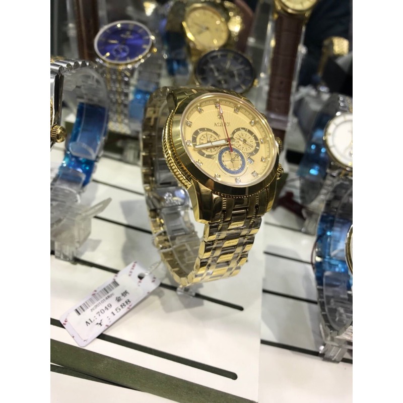 ĐỒNG HỒ NAM DÂY KIM LOẠI AOLIX CHÍNH HÃNG