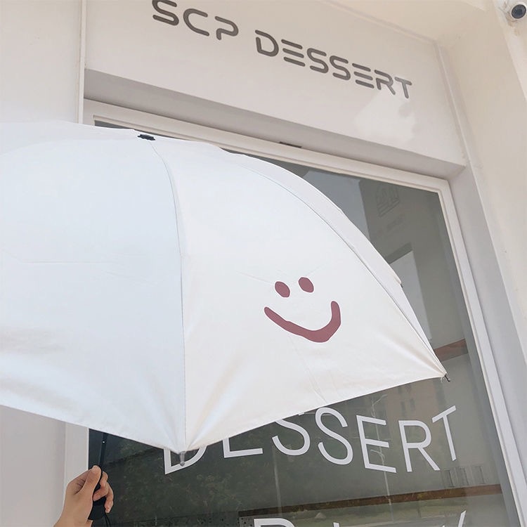 Dù Gấp Chống Tia UV Nắng Mưa In Hình Gấu Dễ Thương