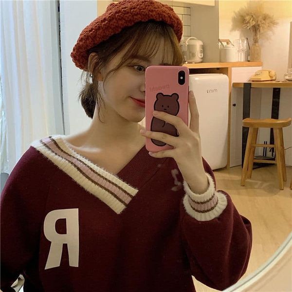 Áo nỉ thun dài tay R phong cách Hàn Quốc 2020 | BigBuy360 - bigbuy360.vn