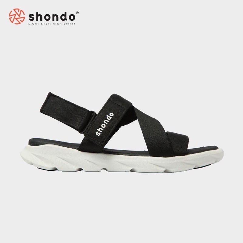 Giày Sandals SONDO F6 Sport – F6S003 Đen Trắng