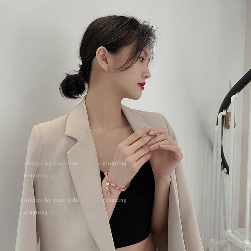 DREJEW Vòng Tay Pha Lê Thiết Kế Mẫu Mới Phong Cách Phật Giáo Hàn Quốc Pha Lê Phong Cách Phật Giáo Cho Nữ