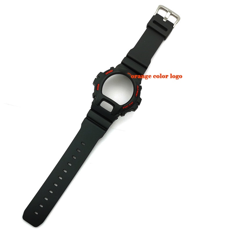 Dây Đeo Đồng Hồ DW6900 Bằng Nhựa Màu Đen Cho Casio G-SHOCK DW-6900 DW6600