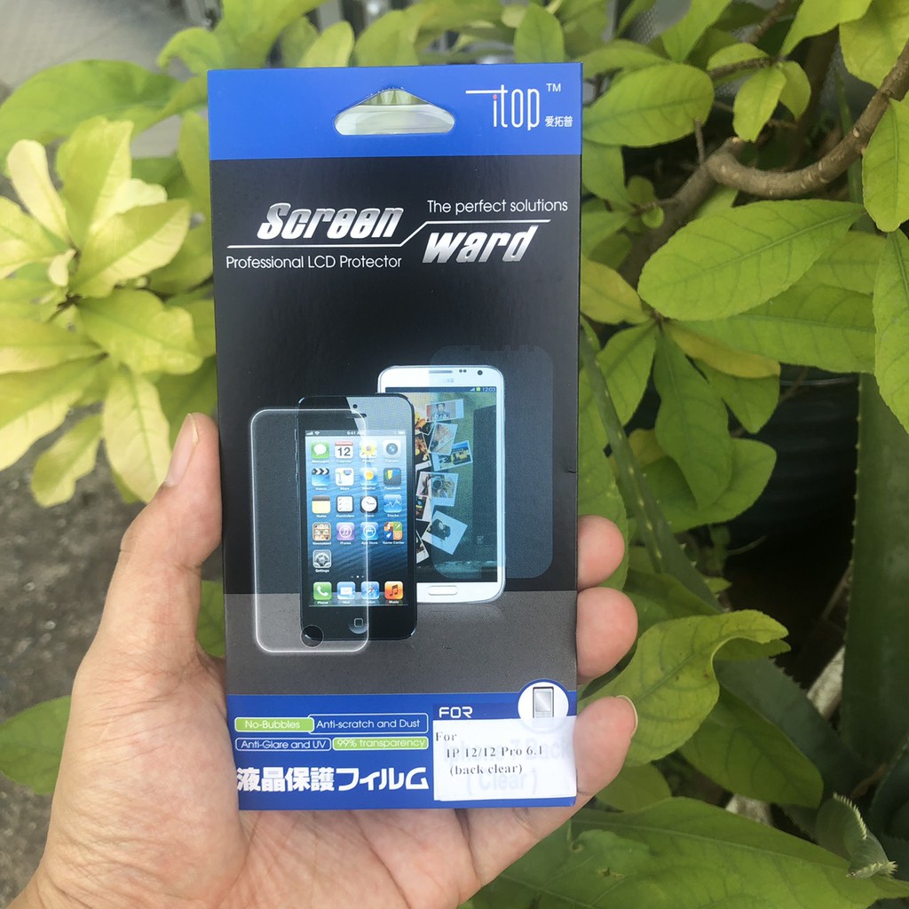 [ iP 12 SERIES ] - Miếng Dán TRong Mặt Lưng Không Viền Cho iPhone 12Mini, 12 - 12Pro, 12Pro Max - Tặng Kèm Bộ Khăn Lau