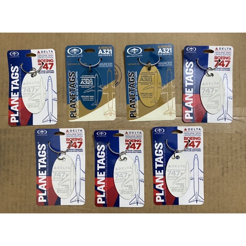 Móc khóa làm từ vỏ máy bay PlaneTags