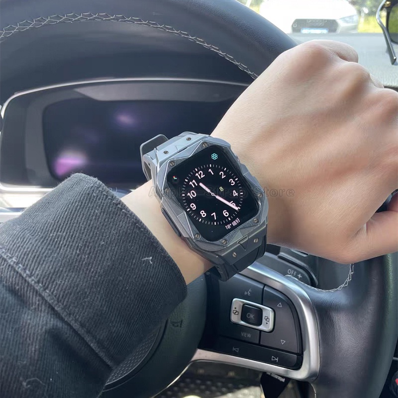 Dây Đeo 44mm 45mm Luxus Mod Cho Đồng Hồ Thông Minh Apple Band Ultra 8 7 Runnber 8 7 se 6 5 4