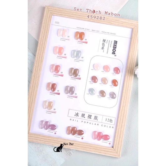 set sơn thạch Mxbon 12 màu (tặng kèm bảng màu)