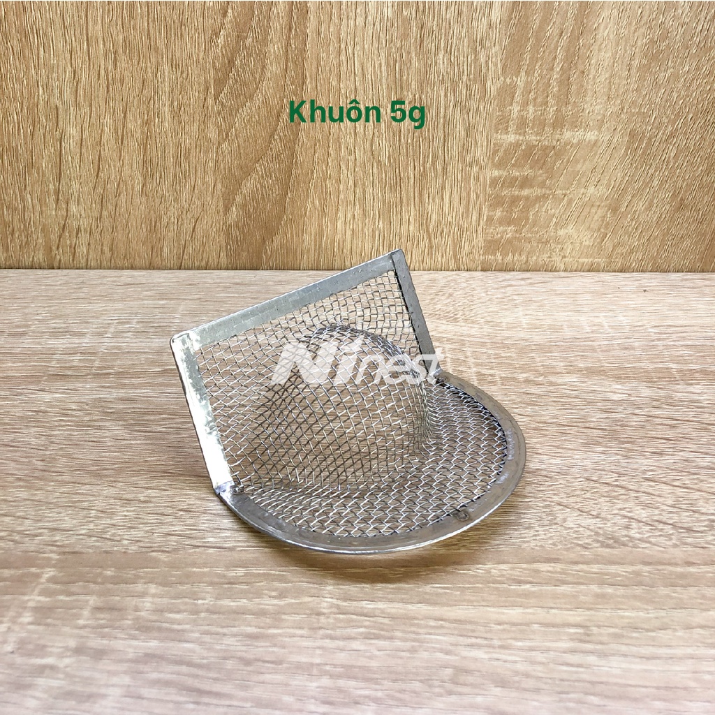 Khuôn đắp tổ yến lưới inox 304, an toàn thực phẩm, tổ mau khô, dễ lấy, loại 5g, 10g