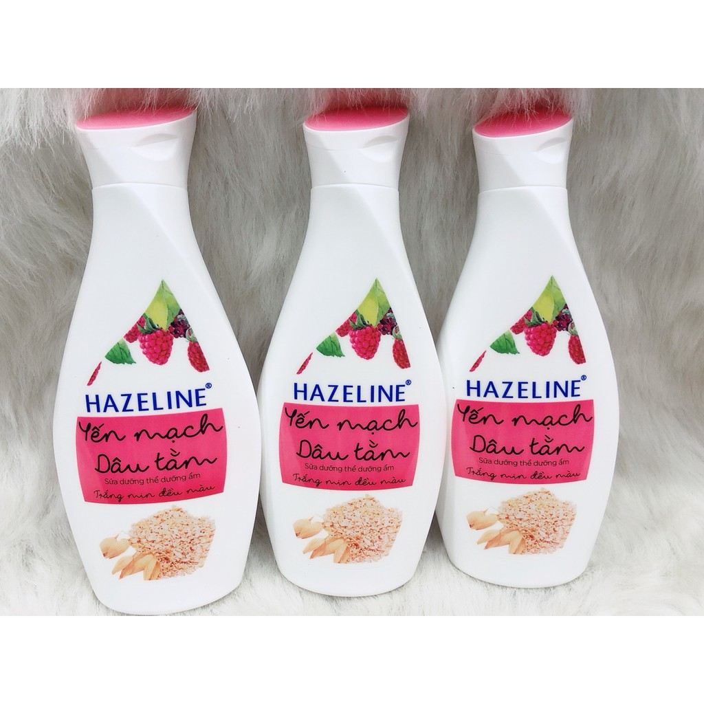 Sữa dưỡng thể dưỡng ẩm Hazeline Yến mạch và dâu tằm 230 ml và matcha lưu đỏ | BigBuy360 - bigbuy360.vn