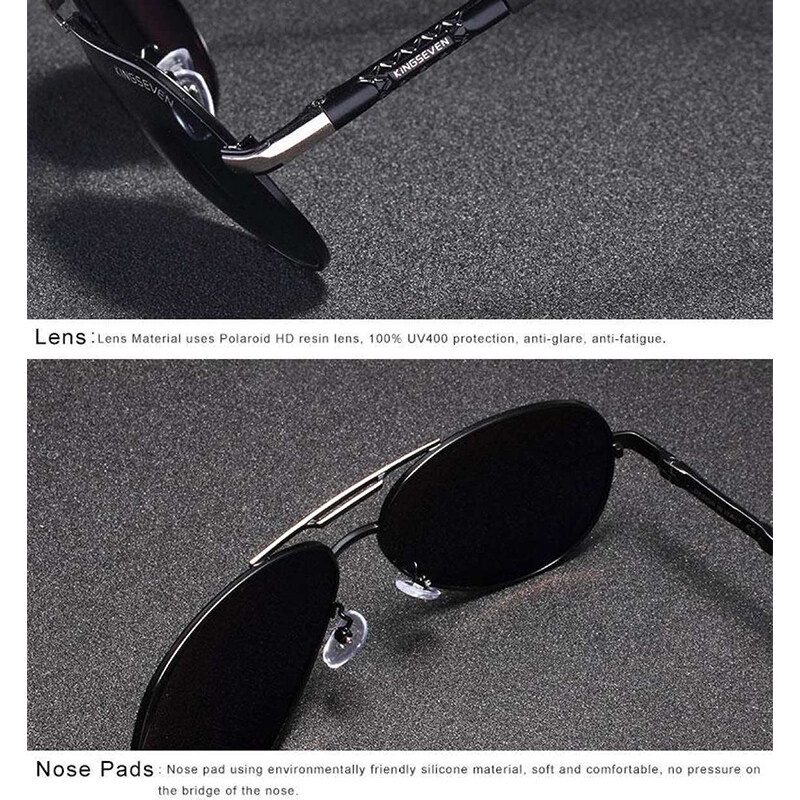 Kính Mát Phân Cực Phân Cực Gọng Nhôm Phong Cách Cổ Điển Thời Trang Cho Nam Và Nữ