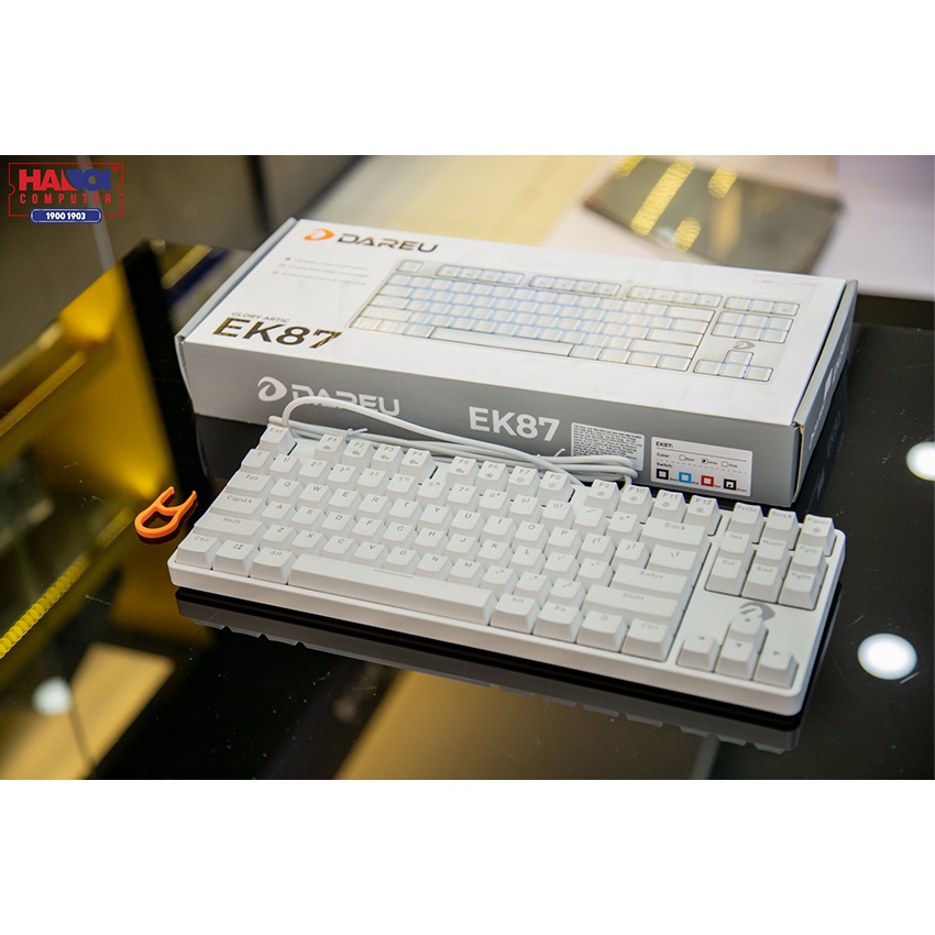 Bàn Phím cơ Dareu EK87 Multi-Led Black Keycap ABS DoubleShot siêu bền, led 7 màu