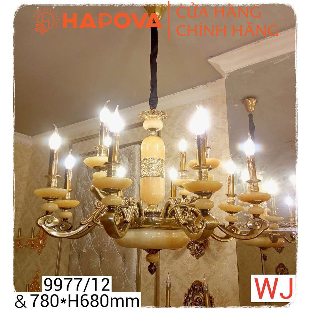 Đèn chùm trang trí phòng khách, phòng ngủ HAPOVA MONA 9977