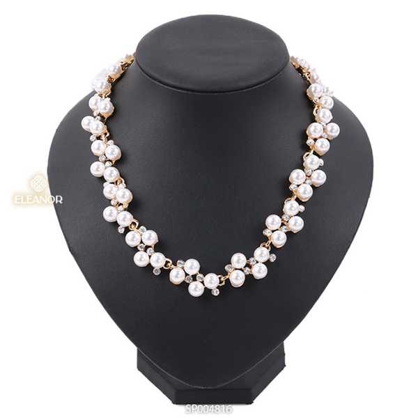 Dây chuyền lắc tay nữ Eleanor Accessories bộ trang sức ngọc trai nhân tạo phụ kiện trang sức 4816
