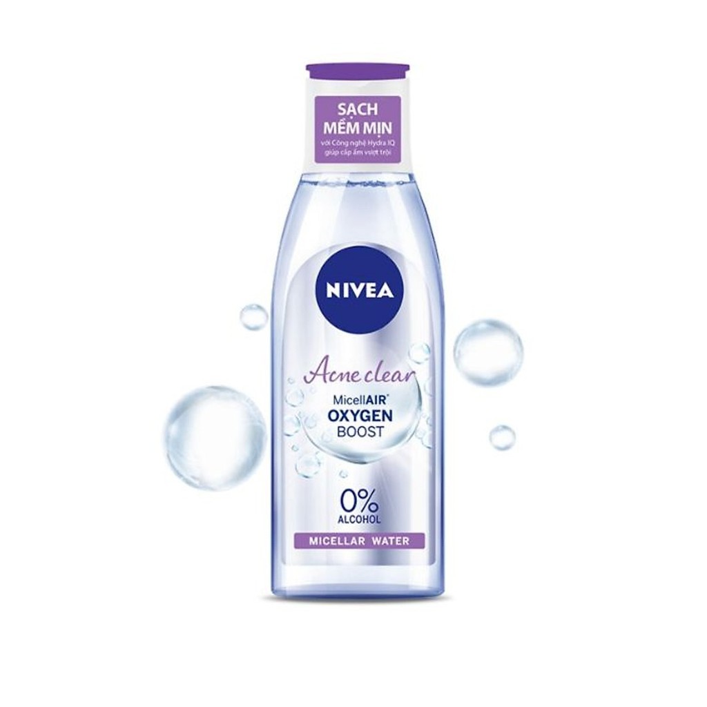 Nước tẩy trang không cồn dành cho da mụn Nivea 200ml