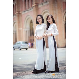 Áo Dài Sinh Viên tay lỡ, không kèm quần chất vải chifon 50k