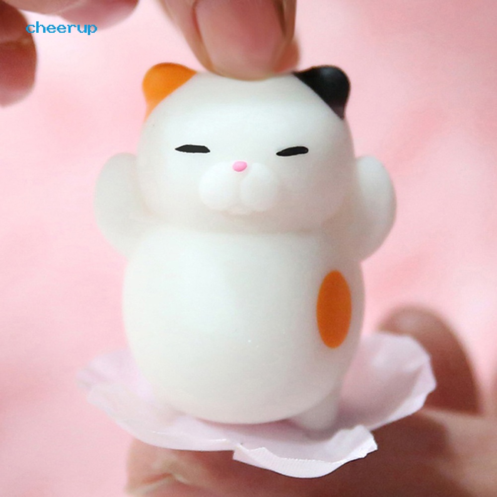 Đồ chơi nắn bóp đàn hồi hình chú mèo hoạt hình đáng yêu giảm căng thẳng