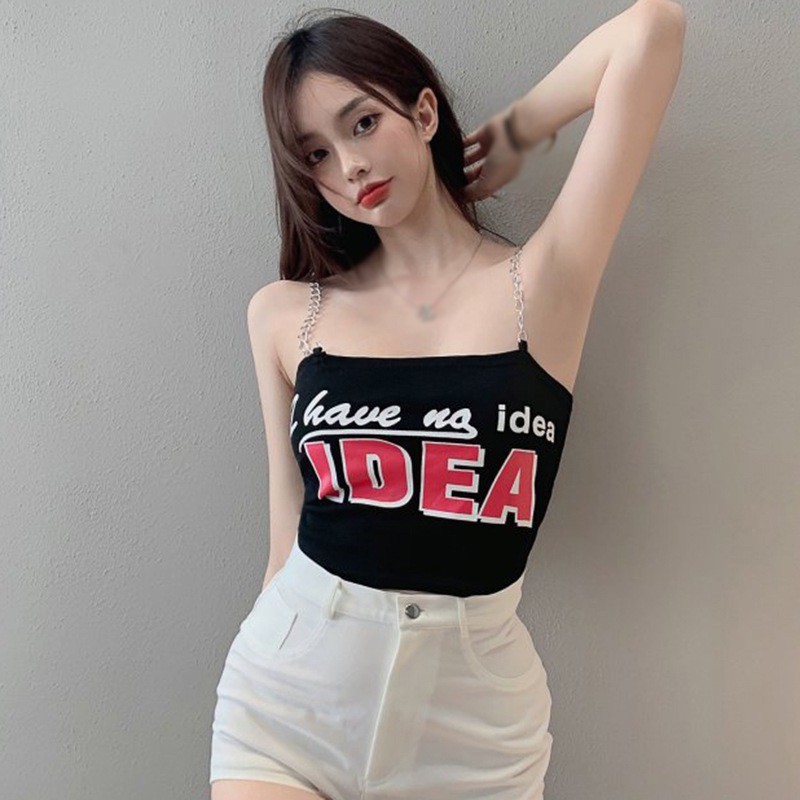 Áo Ống In Chữ Cá Tính Cho Nữ