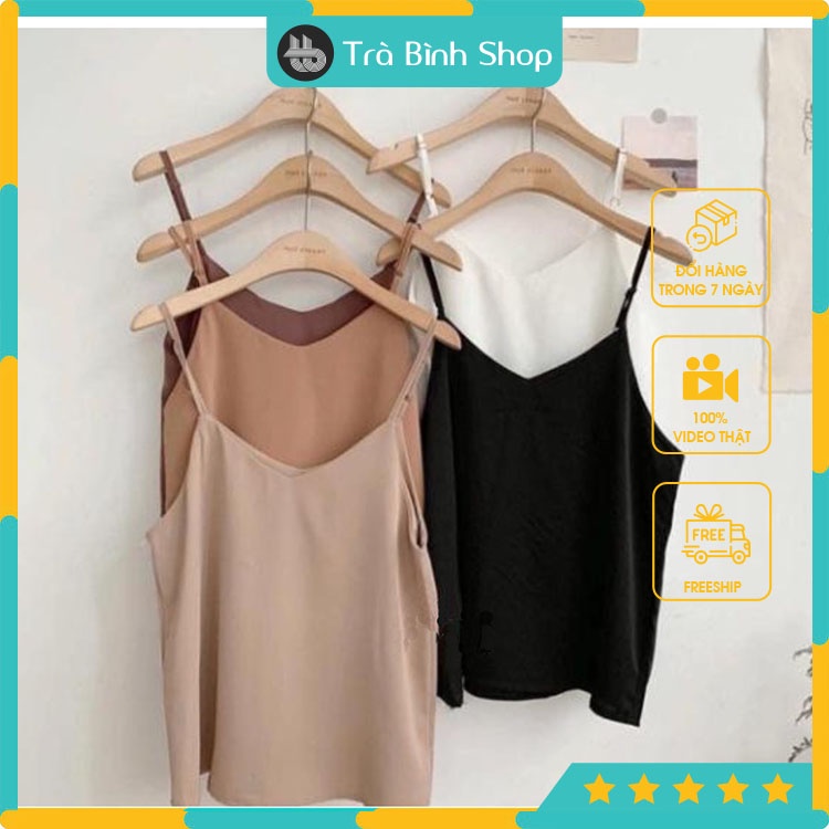 Áo Hai Dây Đũi Lụa Full Màu Hàng Đẹp Form To