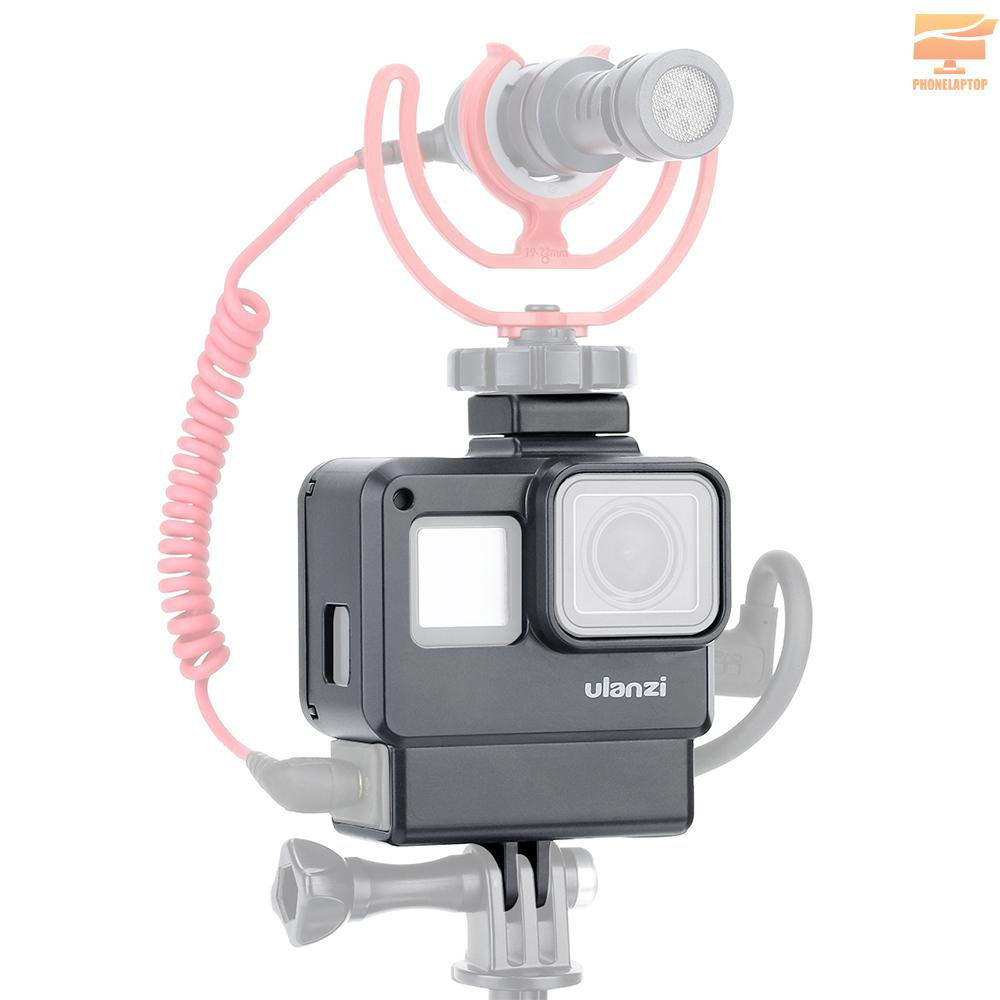 Khung Bảo Vệ Camera Hành Động Ulanzi V2 Vlog Kèm Ngàm Gắn Cho Gopro Hero 7 6 5 Black Microphone & Pro 3.5mm