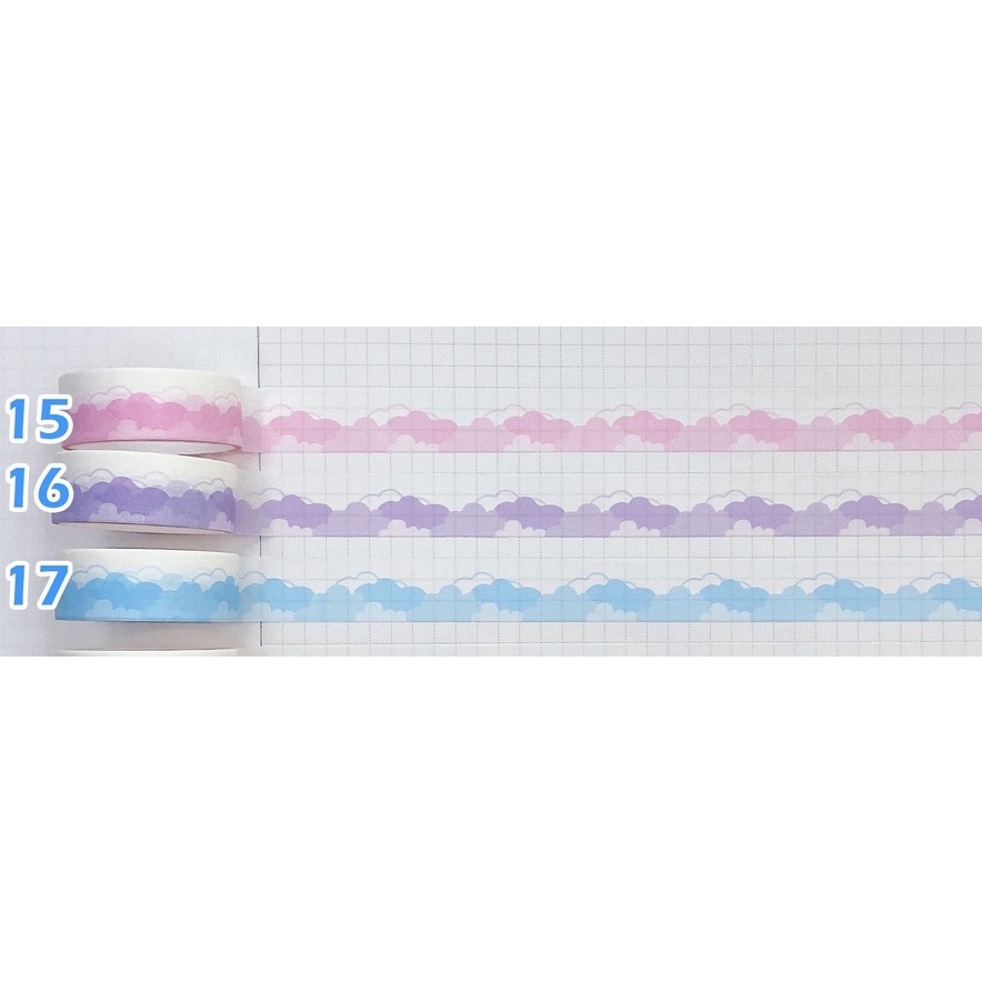 Washi Tape hoạ tiết phong cách Hàn Quốc trang trí sổ tay bullet journal
