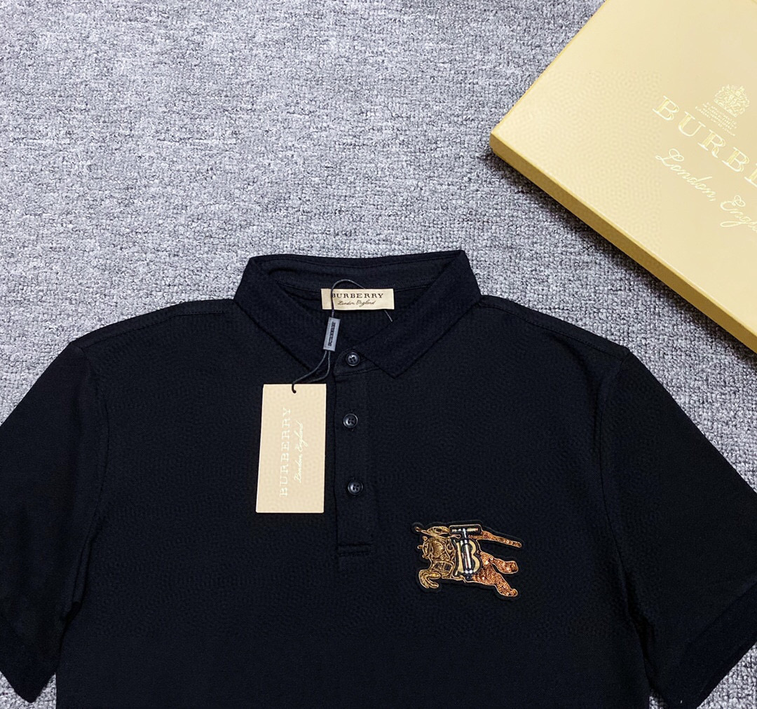 Áo thun polo Burberr tay ngắn vải cotton thêu họa tiết độc đáo thời trang mùa hè 2020 | BigBuy360 - bigbuy360.vn