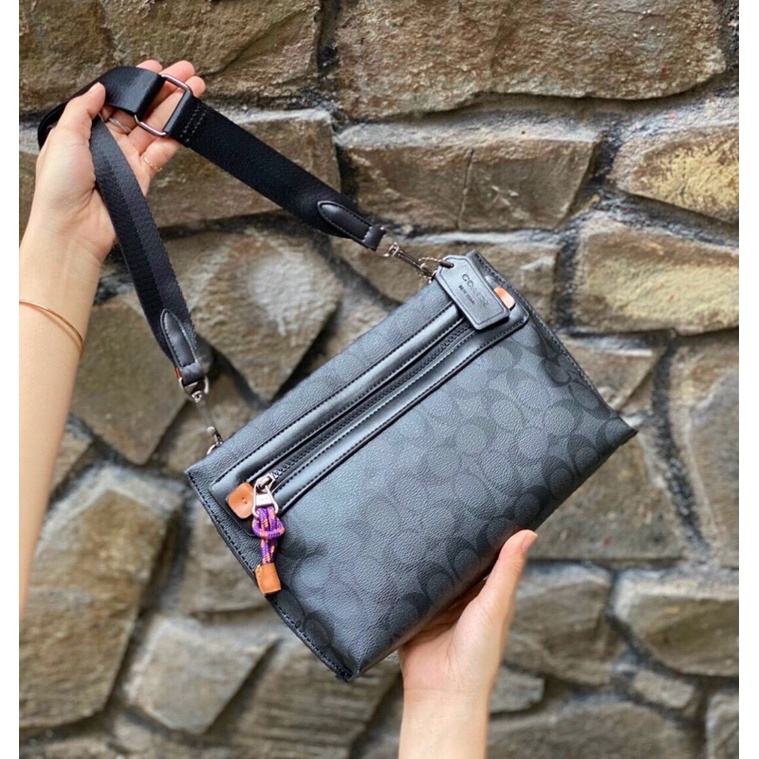 TÚI COACH NAM NỮ UNISEX KIÊM CLUTCH CÓ MÓC KHOÁ