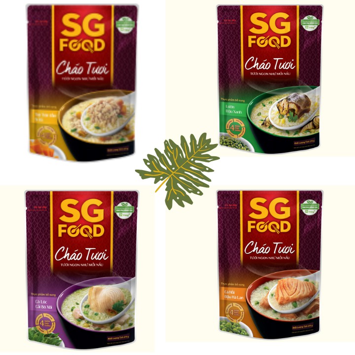 Cháo tươi SG FOOD 270G các loại
