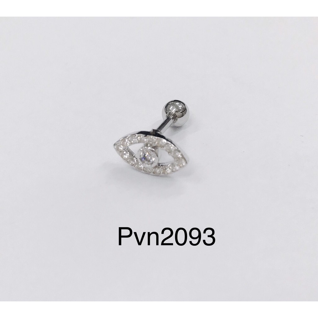 Khuyên vặn đá hình con mắt/ khuyên đá đẹp
