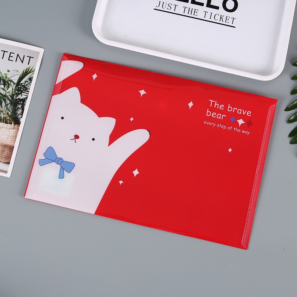 1 Túi Đựng Tài Liệu A4 Bằng Nhựa Pp Trong Suốt