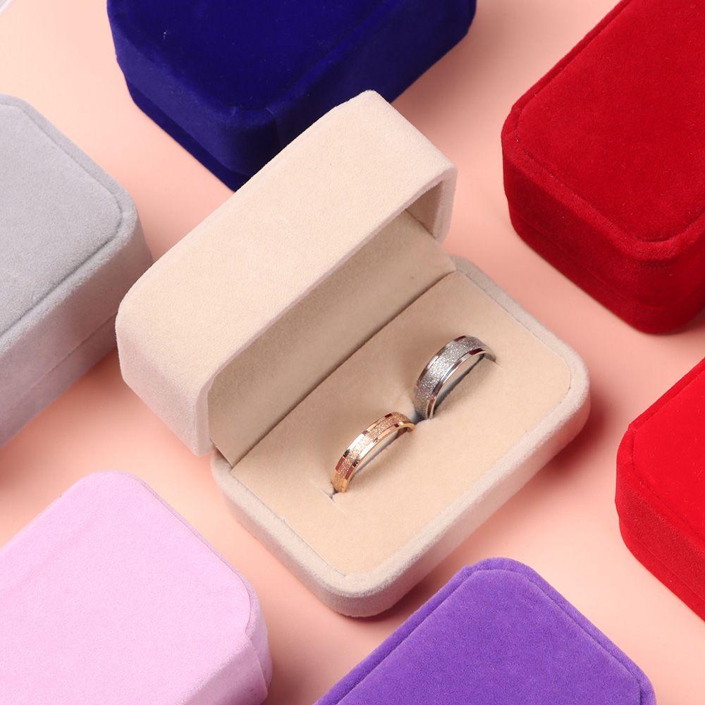 Ốp Trang Sức Bằng Nhung ROWANS|Hộp Đựng Nhẫn Cưới Thiết Kế Tinh Tế