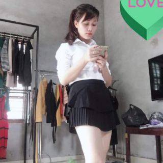 Quần giả váy 2 tầng