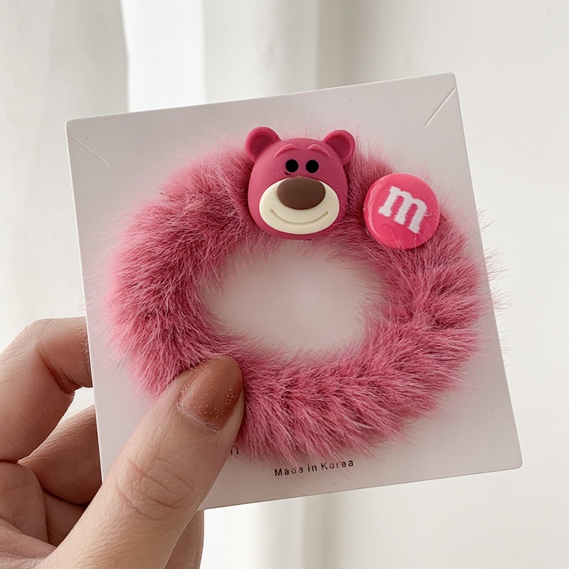 Dây Cột Tóc Hình Gấu Màu Tím Dễ Thương Phong Cách Hàn Quốc Dễ Thương Cho Nữ