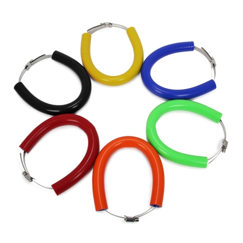 Ốp Bảo Vệ Ống Xả Xe Máy Hình Oval Bằng Silicon Chống Nóng Tiện Dụng