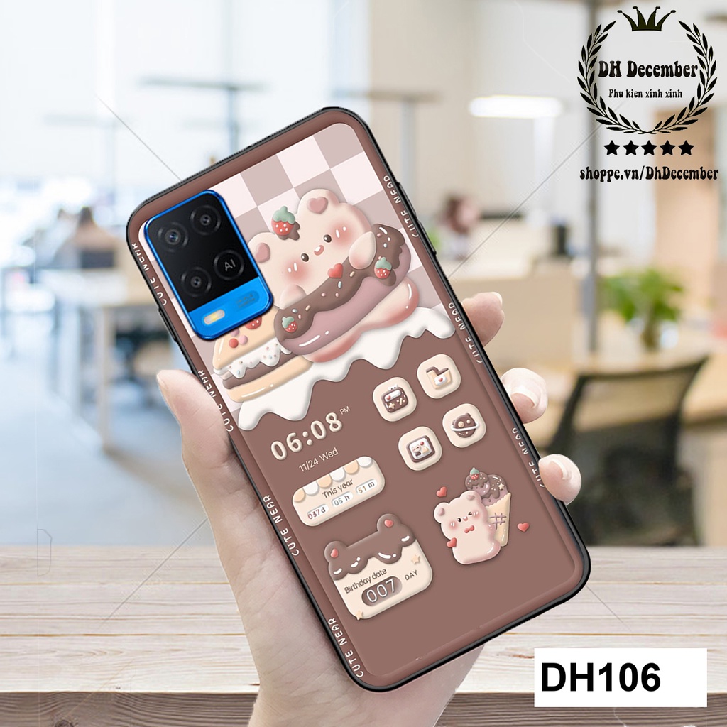 Ốp lưng Oppo A36/A76/A53/A54 / A55/A74/A95 /A94 F5/F7/F11/F11 PRO in hình GẤU HỒNG-GẤU BE3R -XINH XẺO CỰC ĐẸP