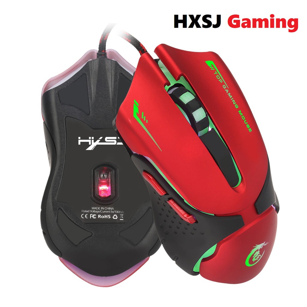 Chuột chơi game HXSJ A903 Led RGB - Gaming Mouse HXSJ A903