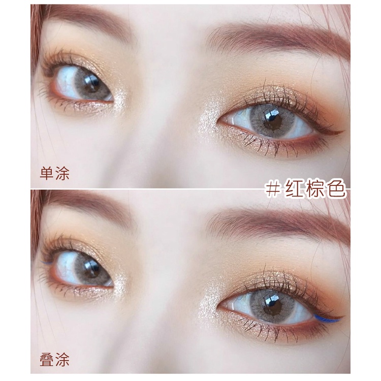 Bút kẻ mắt tô màu chống nước lâu trôi không lem cực mảnh vỏ màu trắng dành cho người mới biết trang điểm