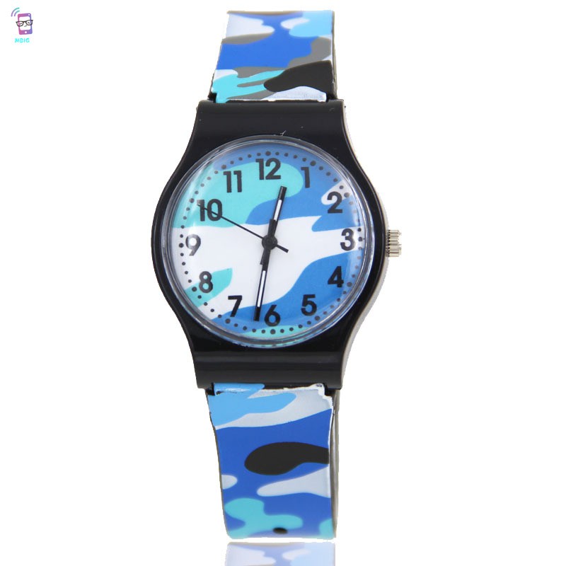 VN (Hàng Mới Về) 1 Đồng Hồ Đeo Tay Dây Nhựa Pvc Họa Tiết Rằn Ri Thời Trang Cho Bé | BigBuy360 - bigbuy360.vn