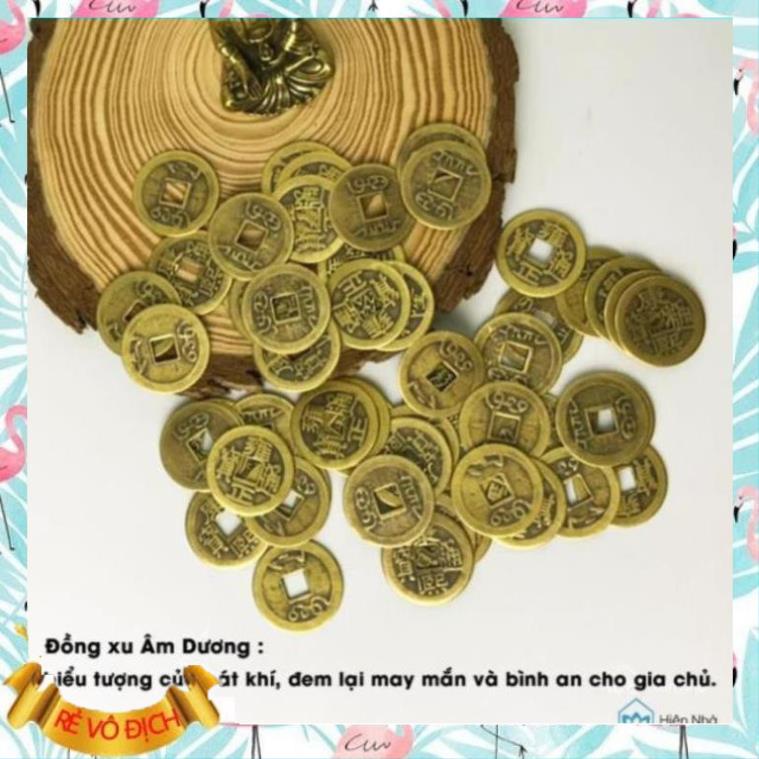 Đồng xu cổ âm dương chiêu tài - Đồng  Đồng xu Phong thủy may mắn ...