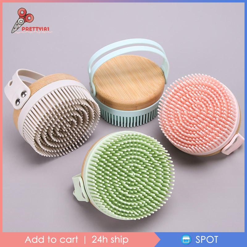 Bàn Chải Gội Đầu Mát Xa Da Đầu Bằng Silicon Mềm Prettyia1 Cho Bé