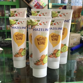 sữa rửa mặt hazeline nghệ Kiwi làm trắng sáng da và ngừa mụn