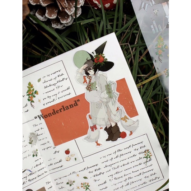 Của hãng MOOD TAPE họa tiết nhân vật =>PET