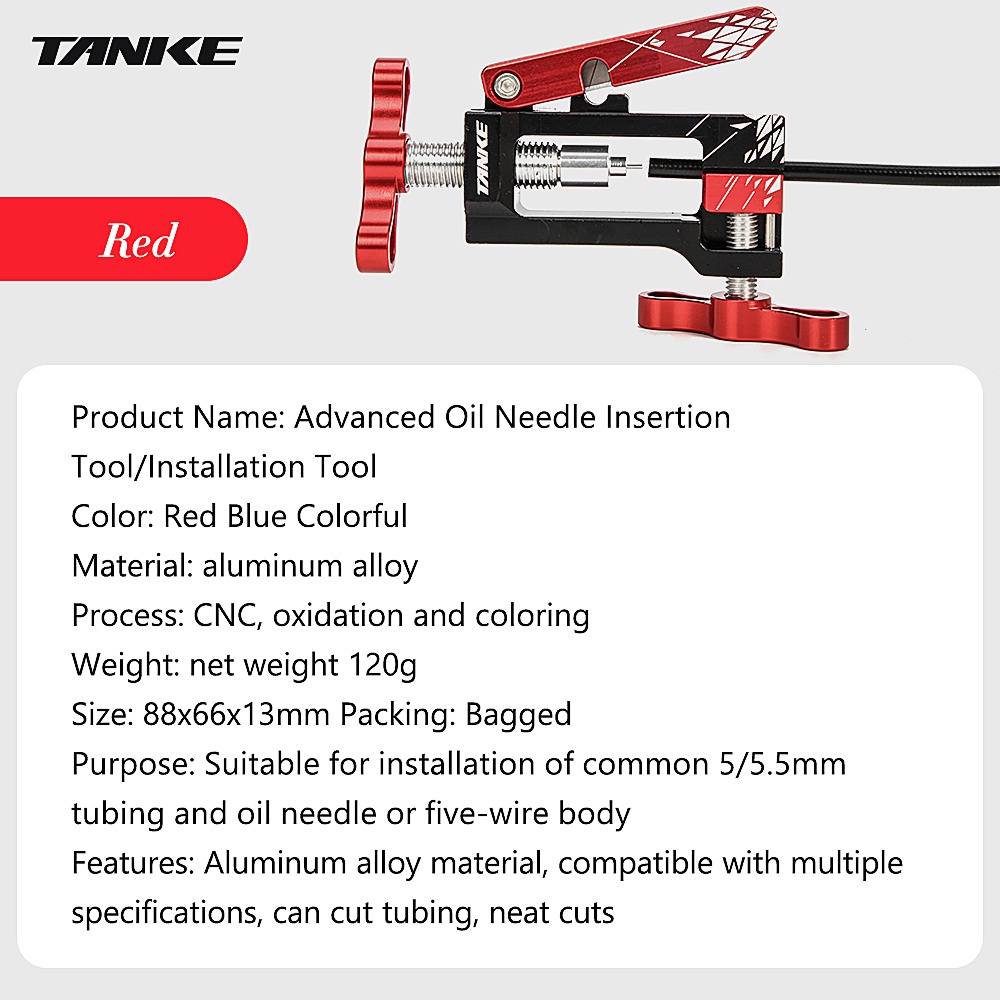 Dụng cụ cắt ống dẫn dầu phanh thủy lực TANKE bằng hợp kim nhôm cho xe đạp leo núi MTB