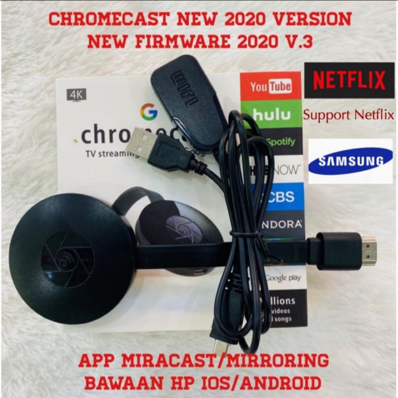 Thiết Bị Chuyển Đổi Không Dây Chromecast G2 Tv 4k Hdmi