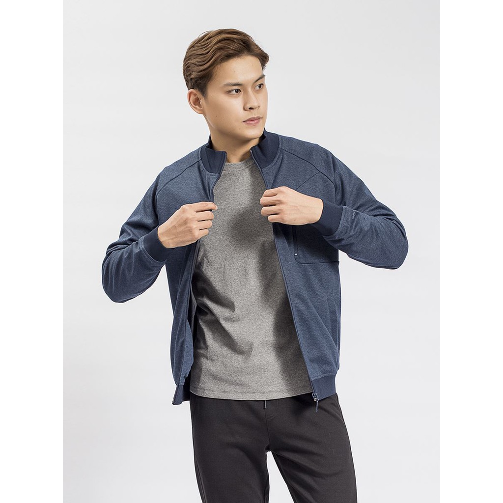 Áo Khoác Bomber 2 Lớp Nam Aristino AJK038w8 Xanh Tím Than còn M/L | BigBuy360 - bigbuy360.vn