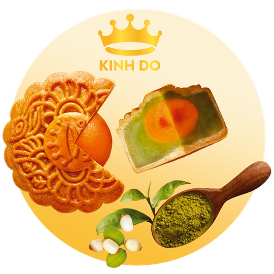 Bánh Trung Thu Kinh Đô Hạt Sen Trà Xanh 1 Trứng ( 150 g)