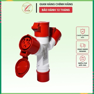 Bộ chia ổ cắm điện Tâm Việt, bộ chia 3 ổ cắm công nghiệp 3 pha 32A