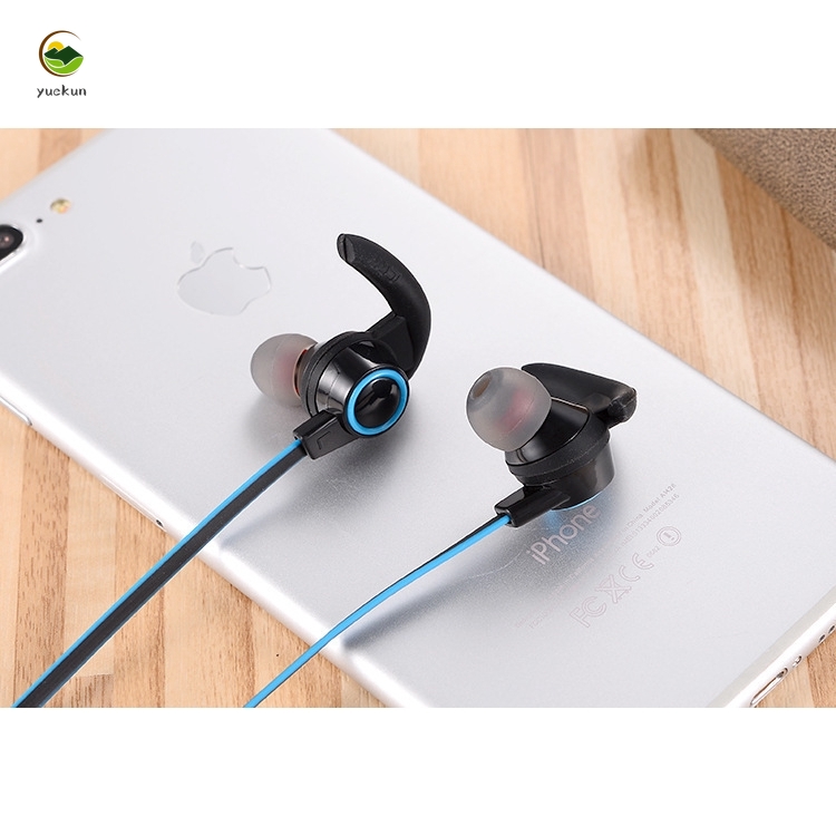 【YUKV】Bluetooth Small Horn Sports Bluetooth Headset Stereo Waterproof Belt Line In-ear M165 Bluetooth Headset -1 Pair