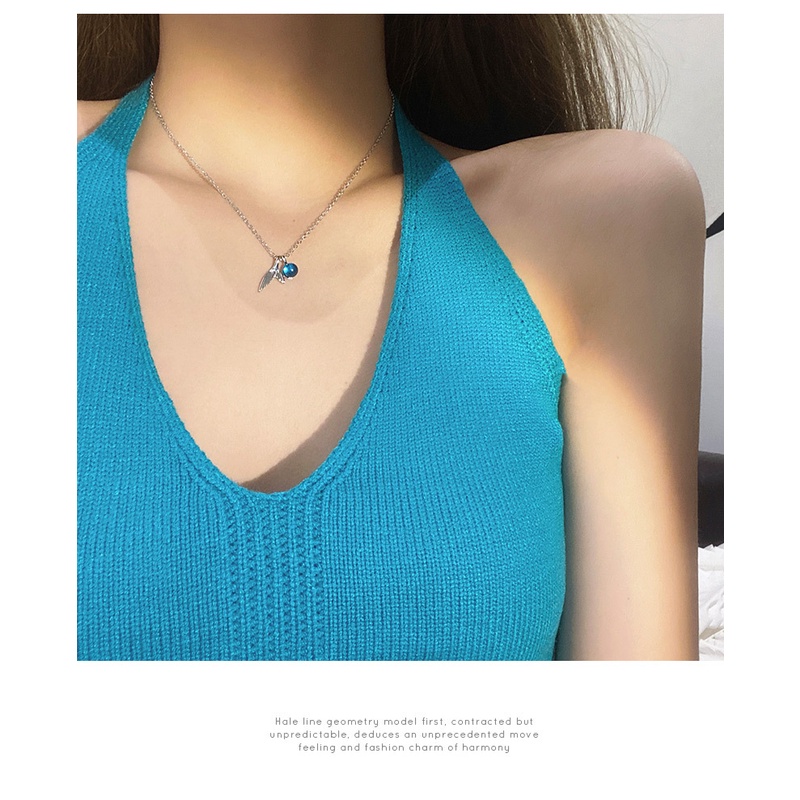 Vòng cổ YeYi B448 mặt đuôi cá đính đá phong cách Hàn Quốc