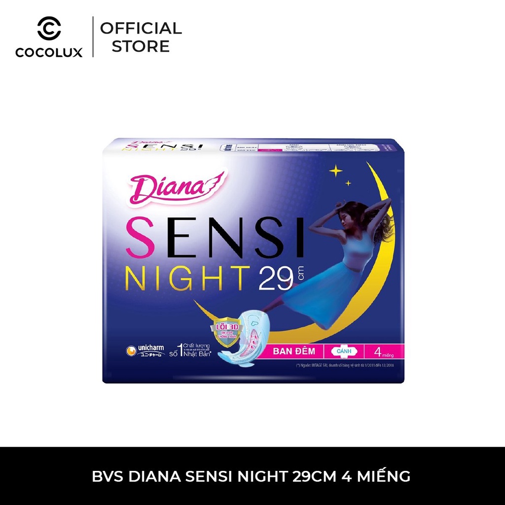 Băng Vệ Sinh Diana Sensi Night Cocolux