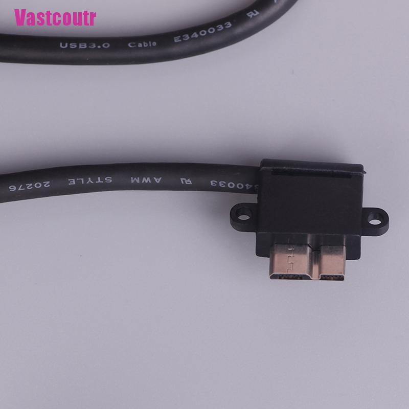 Dây cáo dữ liệu USB 3.0 chuyển dầu cắm loại A sang đầu cắm Micro B 25cm xoay góc phải 90 °
